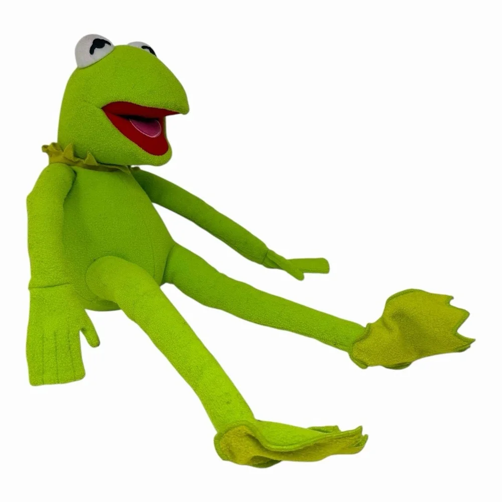 Disney Muppets Kermit the Frog Plush 16 Inch‎ Green Stuffed Animal Jim Henson